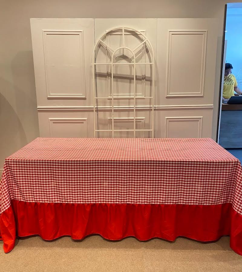 Toalhas banquete com babados