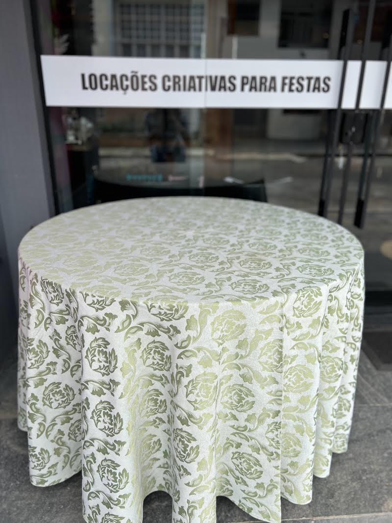 Toalhas redondas Jacquard 2,60 m